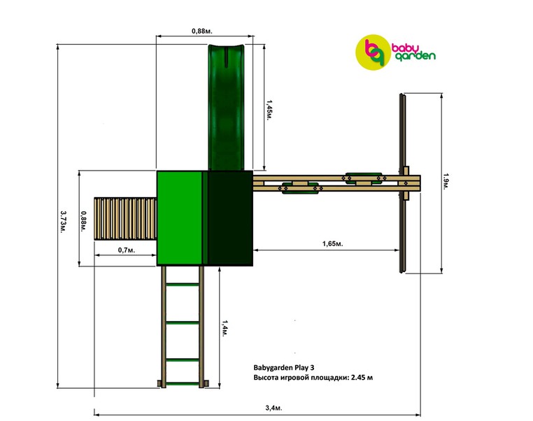 Детская игровая площадка Babygarden Play 3 – фото 7