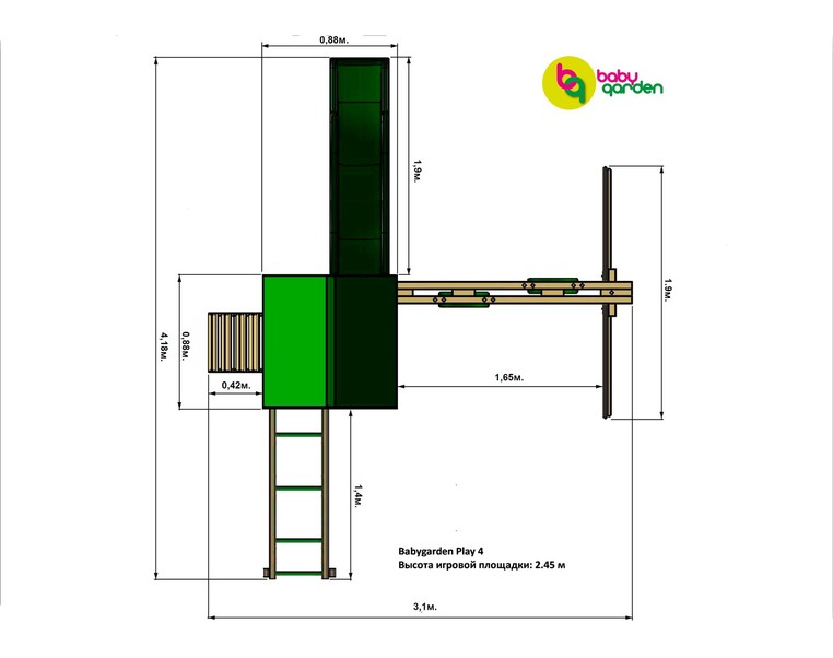 Детская игровая площадка Babygarden Play 4 – фото 6