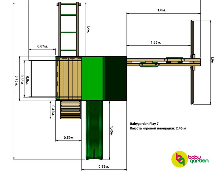 Детская игровая площадка Babygarden Play 7 – фото 5