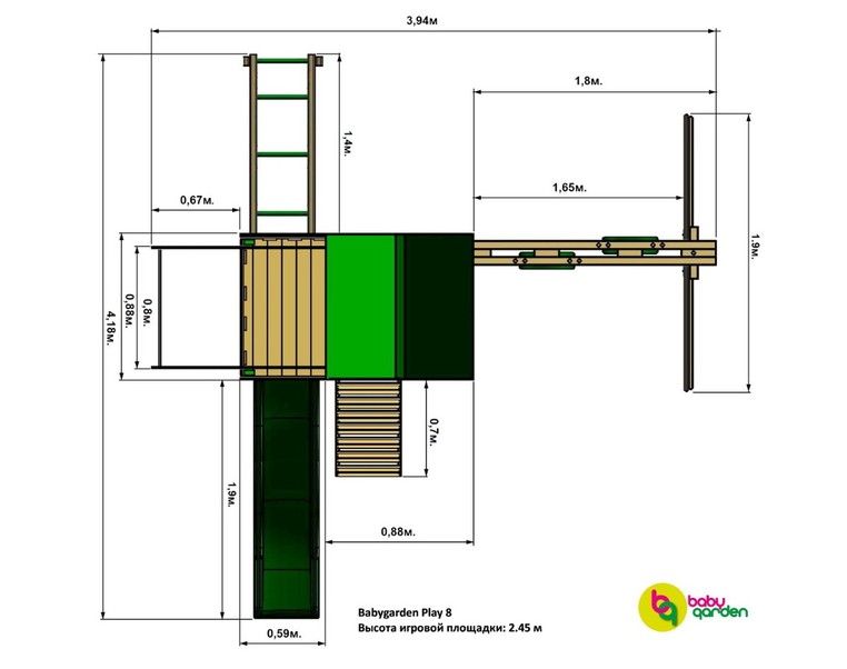 Детская игровая площадка Babygarden Play 8 – фото 5