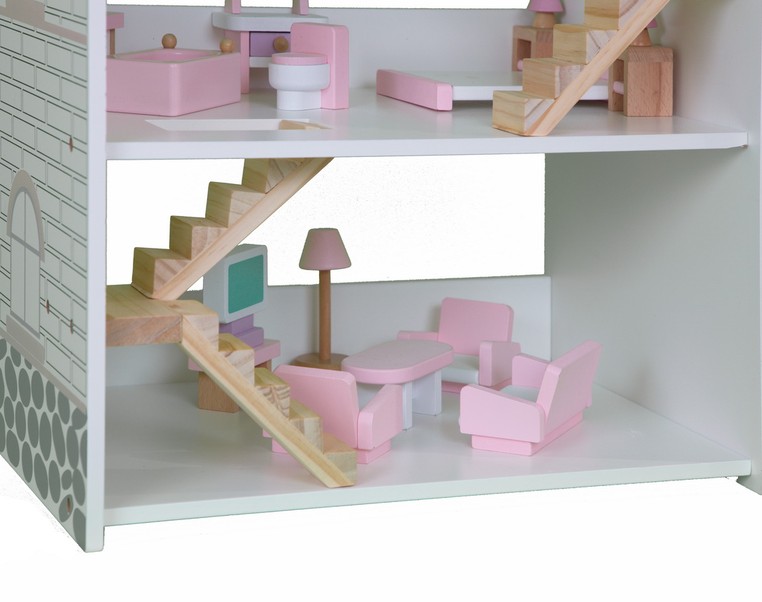 Кукольный домик Babygarden FRIENDLY HOUSE с мебелью – фото 4