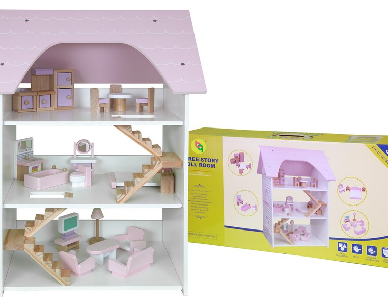 Кукольный домик Babygarden FRIENDLY HOUSE с мебелью – фото 7
