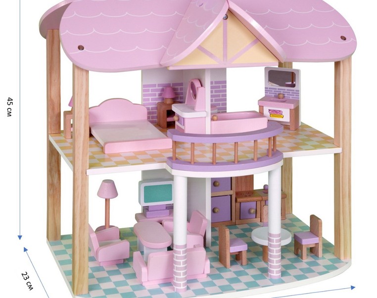 Кукольный домик Babygarden FRIENDLY COTTAGE с мебелью – фото 6