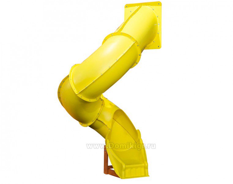 Горка-труба пластиковая спиральная с поворотом на 270 градусов.